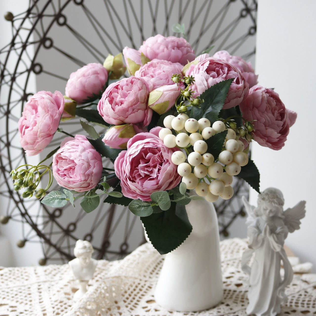 5-head Feili Persian Rose Artificial Flower Home Wedding