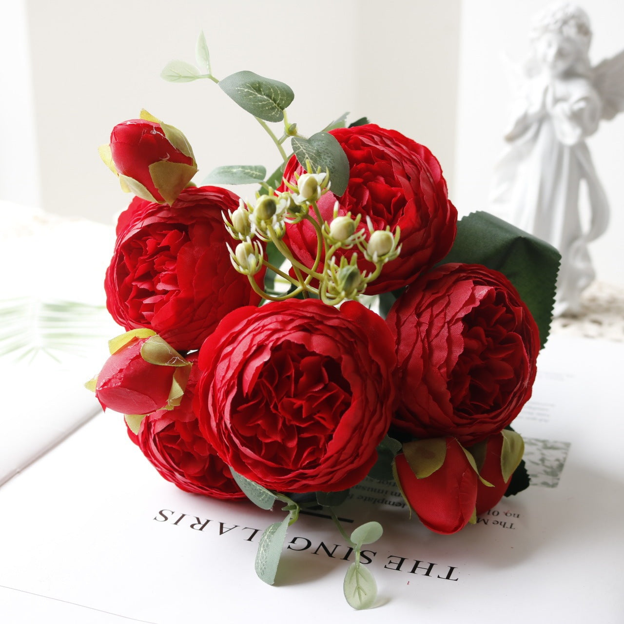 5-head Feili Persian Rose Artificial Flower Home Wedding