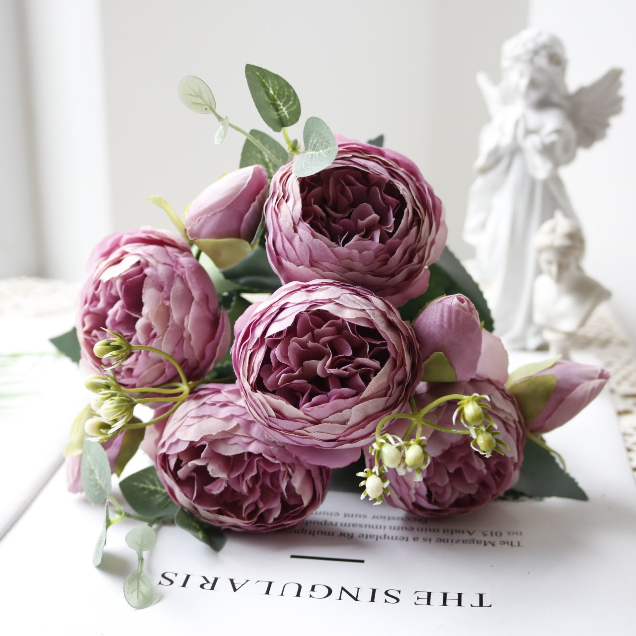 5-head Feili Persian Rose Artificial Flower Home Wedding