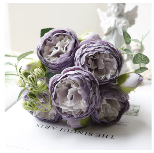 5-head Feili Persian Rose Artificial Flower Home Wedding