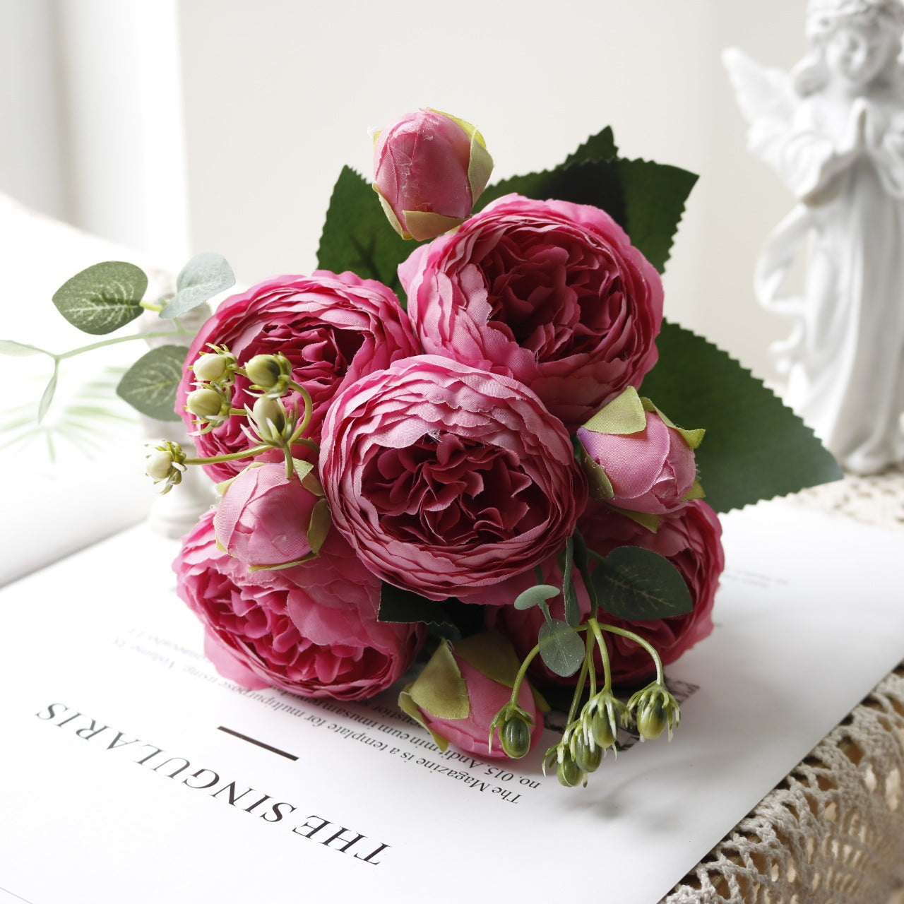 5-head Feili Persian Rose Artificial Flower Home Wedding