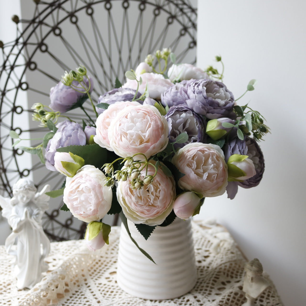 5-head Feili Persian Rose Artificial Flower Home Wedding