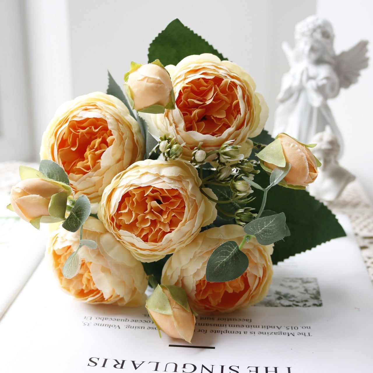 5-head Feili Persian Rose Artificial Flower Home Wedding
