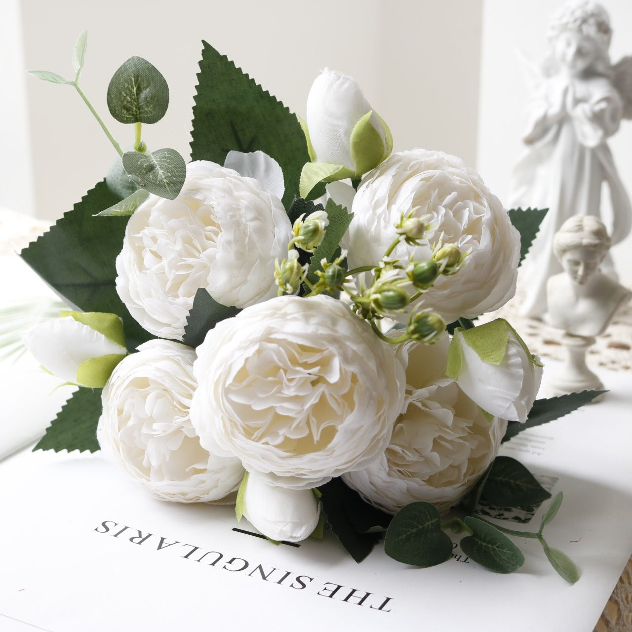 5-head Feili Persian Rose Artificial Flower Home Wedding