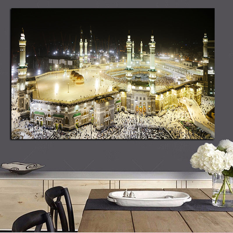 Arab City Night Scene Decoration Painting Living Room Bedroom Mural