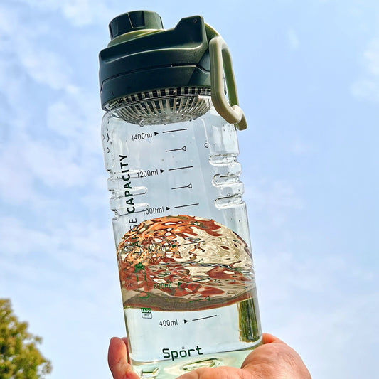 High Temperature Resistant Transparent Plastic Fitness Kettle Portable Travel Space Cup