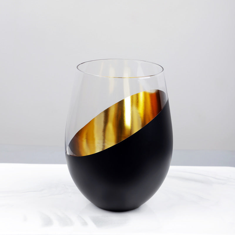 Beverage Juice Yogurt Oval Glass Cup Egg Shape Milky Tea Cup